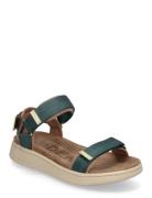 Line Flate Sandaler Navy WODEN