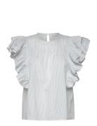 Samarasw Top Tops Blouses Short-sleeved Blue Sofie Schnoor