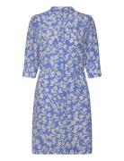 Reg Floral Print Ss Shirt Dress Kort Kjole Blue GANT