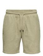 Onsbertil Waffle Shorts Bottoms Shorts Casual Green ONLY & SONS