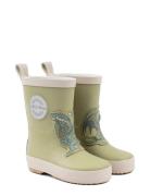 3D Patch Wellies Shoes Rubberboots High Rubberboots Green Mikk-line