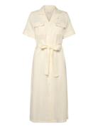 Reg Pocket Dress Knelang Kjole Cream GANT