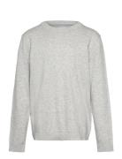 Flecked Cotton-Blend Sweater Tops Knitwear Pullovers Grey Mango