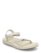 Original Universal Slim Leather Flate Sandaler Cream Teva