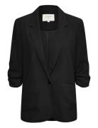 Crcocamia Blazer Blazers Single Breasted Blazers Black Cream