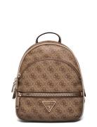 Manhattan Backpack Ryggsekk Veske Beige GUESS