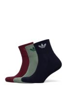 1/4 Socks 3P Sport Socks Footies-ankle Socks Multi/patterned Adidas Or...