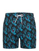 Hands All Over Swimshort Badeshorts Black Santa Cruz