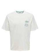 Onsmilo Sketch Rlx Coast Ss Tee Tops T-shirts Short-sleeved White ONLY...