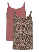Tnthe New Strap Top 2-Pack Tops T-shirts Sleeveless Multi/patterned Th...