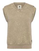 Washed S\L Sw Wmn Tops T-shirts & Tops Sleeveless Khaki Green G-Star R...