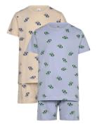Pyjama Tee Shorts Racer Cars 2 Pyjamas Sett Multi/patterned Lindex
