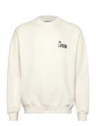 Anf Mens Sweatshirts Tops Sweat-shirts & Hoodies Sweat-shirts Cream Ab...