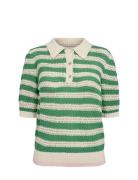 Nuvillia Ss Pullover Tops Knitwear Jumpers Green Nümph