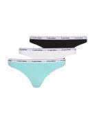 Thong 3Pk Stringtruse Undertøy Multi/patterned Calvin Klein