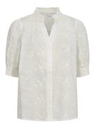 Nuliva Shirt Tops Blouses Short-sleeved White Nümph