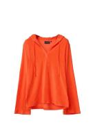 Organic Cotton Terry Surfer Hood Tops Sweat-shirts & Hoodies Hoodies O...