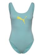Puma Swim Women Swimsuit 1P Sport Swimsuits Blue Puma Swim