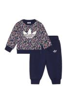 Crew Set Sport Tracksuits Navy Adidas Originals