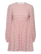 Open Back Dress Kort Kjole Pink Gina Tricot