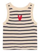 Tnnil Short S_L Top Tops T-shirts Sleeveless Blue The New