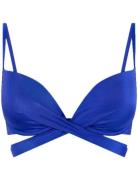 Sydney Plunge Swimwear Bikinis Bikini Tops Wired Bikinitops Blue Hunke...
