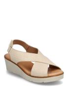 Ivy Sko Wedge Beige Dasia
