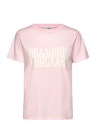 Single Organic Trenda P Tee Tops T-shirts & Tops Short-sleeved Pink Ma...