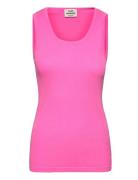 2X2 Neon Amour Tank Top Tops T-shirts & Tops Sleeveless Pink Mads Nørg...