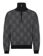 Tems Knit Sweater Tops Sweat-shirts & Hoodies Sweat-shirts Black Daily...