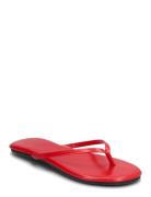 Biamexico Flip Flop Faux Leather Flip-flopper Sandaler Red Bianco