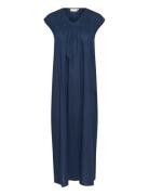Kathua Dress Maxikjole Festkjole Navy Kaffe