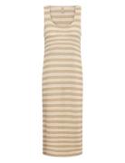 Sc-Rosenna Maxikjole Festkjole Beige Soyaconcept