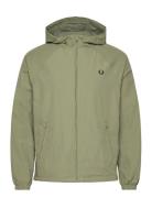 Taslan Hooded Shell Jacket Tynn Jakke Green Fred Perry