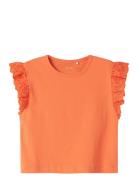 Nmfhrejaine Capsl Short Nreg Top Pb Tops T-shirts Sleeveless Orange Na...