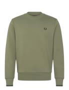 Crew Neck Sweatshirt Tops Sweat-shirts & Hoodies Sweat-shirts Khaki Gr...