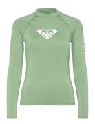 Whole Hearted Ls Tops T-shirts & Tops Long-sleeved Green Roxy
