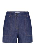 Ashby Bottoms Shorts Denim Shorts Navy Reiss