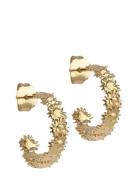 Sunshine Wreath Hoops Accessories Jewellery Earrings Hoops Gold Enamel...