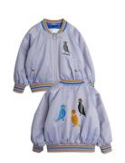 Birds Sp Lightweight Baseball Jacket Bomberjakke Purple Mini Rodini