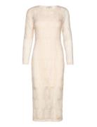 Sky Dress Knelang Kjole White A-View
