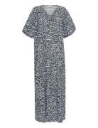 Karuffalo Dress Maxikjole Festkjole Navy Kaffe