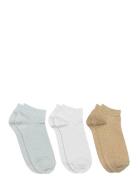 Zoe Glitter Sneaker 3-Pack Lingerie Socks Regular Socks Multi/patterne...