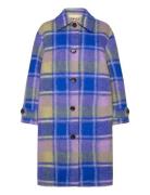 Checkered Wool Coat Ullfrakk Frakk Multi/patterned Stella Nova
