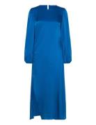 Elvira Dress 15032 Knelang Kjole Blue Samsøe Samsøe