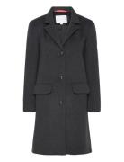 Malin Coat Melton Wool Ullfrakk Frakk Grey Naja Lauf