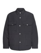 Quilted Shirt Jacket Vattert Jakke Black GANT