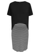 Olmoline S/S O-Neck Nursi Dress Jrs Noos Kort Kjole Black Only Materni...