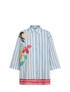 Nuwendie Shirt Tops Shirts Long-sleeved Blue Nümph