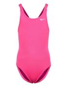 Nike Hydrastrong Solid Fastback Piece Sport Swimsuits Pink NIKE SWIM
